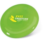Frisbee personalizado con logo serigrafiado para eventos Santa Mónica color verde vista principal