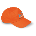 Gorra promocional barata de algodón con cierre de plástico 160 g/m2 BaseCap color naranja vista principal