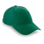 Gorras para merchandising corporativo de algodón peinado Uptown color verde