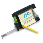 Cinta métrica multifunción para ferias y eventos MultiMeter 2M color negro vista principal