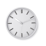 Reloj de pared impreso con logo para publicidad TimeZone color blanco