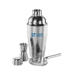 Set de cóctel para regalar a tus clientes con coctelera 500ml Bartender vista de impresión
