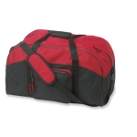 Bolsa de deporte personalizada de poliéster 600D con bandolera Antwerp color rojo