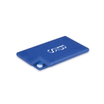 Caramelos personalizados baratos de menta CandyCard color azul transparente vista principal segunda vista