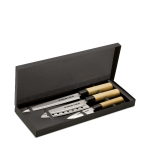 Set de cuchillos personalizados de estilo japonés para regalar Susiset color multicolor vista de impresión