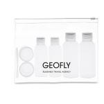 Completo neceser para clientes con 6 envases vacíos Pilot color transparente cuarta vista principal