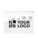 Completo neceser para clientes con 6 envases vacíos Pilot vista de impresión