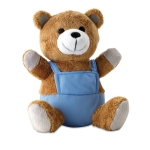 Peluches publicitarios con logo de empresa en forma de oso Balu color azul