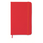 Cuaderno personalizado barato a color A5 hojas a rayas color rojo