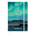 Cuaderno personalizado barato a color A5 hojas a rayas color blanco vista principal