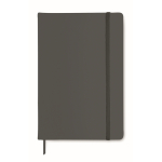 Cuaderno personalizado barato a color A5 hojas a rayas color gris oscuro
