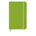 Cuaderno personalizado barato a color A5 hojas a rayas color verde lima