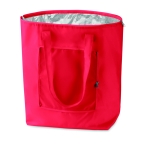 Bolsa nevera personalizada barata de poliéster 210T Fresh color rojo