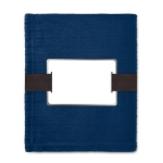 Manta polar con etiqueta para el logo de 240 gr/m2 Yellow Stone color azul segunda vista