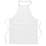 Delantales personalizados de cocina hechos de algodón 180 g/m2 Chef color blanco