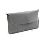 Set de viaje con almohada, antifaz y tapones First Class color gris