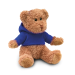 Osito de peluche promocional con sudadera en colores Teddy color azul