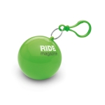 Impermeable publicitario plegado en bola redonda Torrent color verde lima segunda vista principal