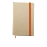 Libretas de bolsillo personalizadas recicladas A6 hojas lisas EcoNote color naranja