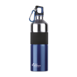 Botellas personalizadas de acero grandes con goma 750ml Explorer color azul vista principal