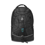 Mochilas publicitarias con cuerda decorativa Mount Everest color negro vista de impresión