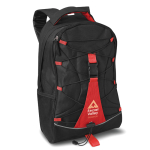 Mochila publicitaria con cuerda decorativa color rojo vista principal segunda vista