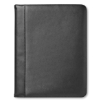 Portafolios personalizado de piel con cremallera OfficeStyle color negro