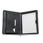 Portafolios personalizado de piel con cremallera OfficeStyle color negro segunda vista
