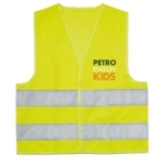 Chaleco reflectante personalizado para niños Visible Mini color amarillo tercera vista principal