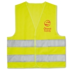 Chaleco reflectante personalizado para niños Visible Mini color amarillo cuarta vista principal