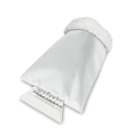 Rascador de hielo personalizado con manopla de borrego ClearGlove color blanco