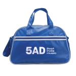 Bolsa de mano personalizada de PVC tipo bowling Paris color azul vista principal