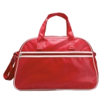 Bolsa de mano personalizada de PVC tipo bowling Paris color rojo