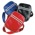 Bolsa de mano personalizada de PVC tipo bowling Paris color rojo cuarta vista