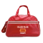 Bolsa de mano personalizada de PVC tipo bowling Paris color rojo vista principal