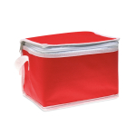 Nevera publicitaria non woven para 6 latas 80 g/m2 Basic Style color rojo