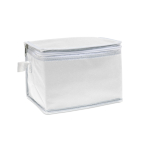 Nevera publicitaria non woven para 6 latas 80 g/m2 Basic Style color blanco