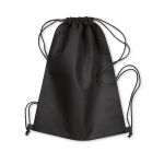 Mochilas publicitarias de cuerdas en non woven 80 g/m2 Basic color negro