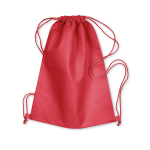 Mochilas publicitarias de cuerdas en non woven 80 g/m2 Basic color rojo