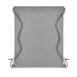 Mochilas publicitarias de cuerdas en non woven 80 g/m2 Basic color gris segunda vista