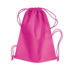 Mochilas publicitarias de cuerdas en non woven 80 g/m2 Basic color fucsia
