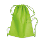 Mochilas publicitarias de cuerdas en non woven 80 g/m2 Basic color verde lima