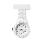 Reloj de solapa personalizado para enfermeras MeditIme color blanco