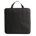 Almohadilla publicitaria plegable non-woven con bolsillo Vipbox color negro