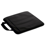 Almohadilla publicitaria plegable non-woven con bolsillo Vipbox color negro segunda vista