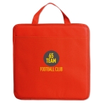 Almohadilla publicitaria plegable non-woven con bolsillo Vipbox color rojo vista principal
