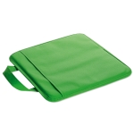 Almohadilla publicitaria plegable non-woven con bolsillo Vipbox color verde segunda vista