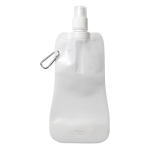 Botellas de agua publicitarias plegables baratas 480ml Rebel color blanco