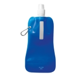 Botellas de agua publicitarias plegables baratas 480ml Rebel color azul transparente
