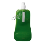 Botellas de agua publicitarias plegables baratas 480ml Rebel color verde transparente